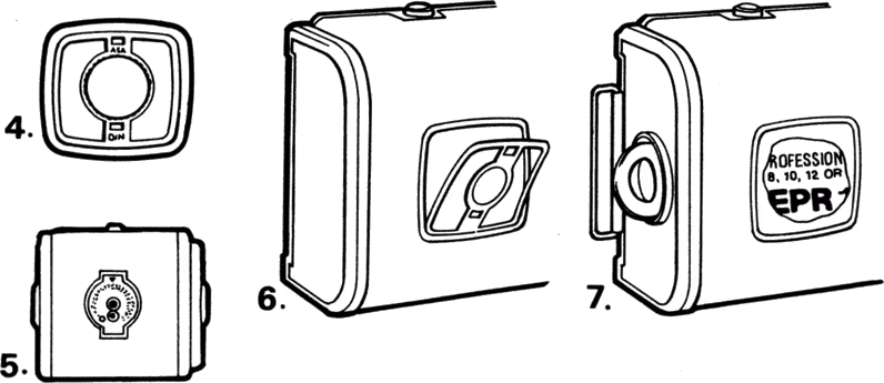 ASA or DIN film sensitivity
